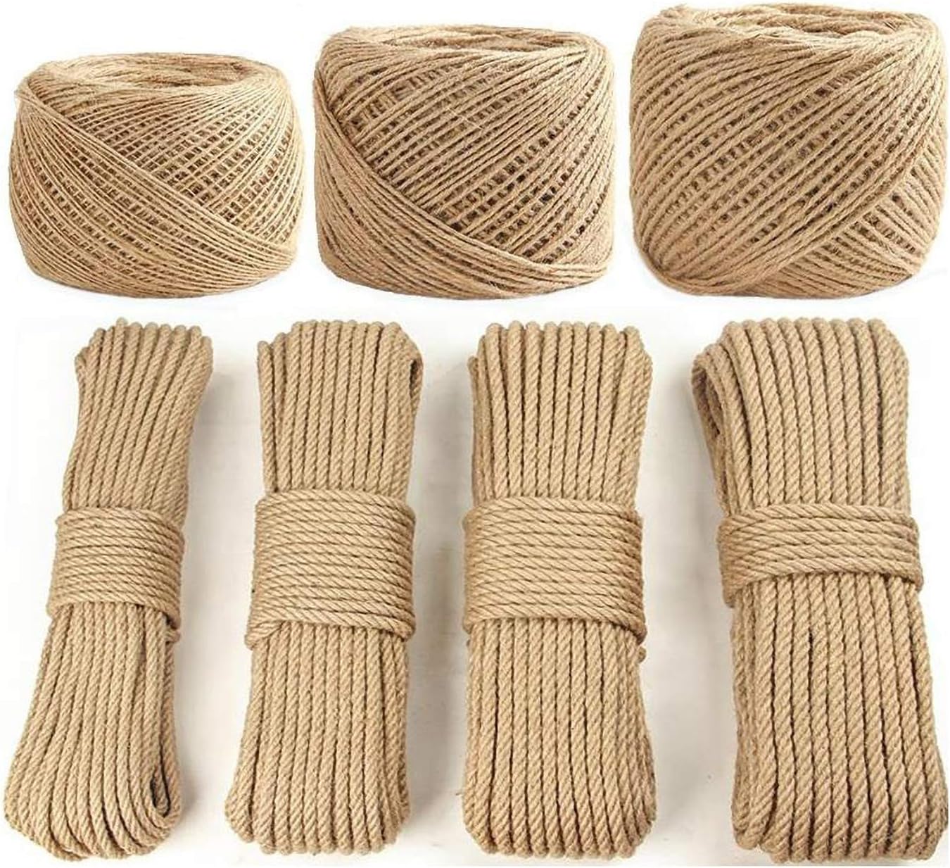 Natural Strong Jute Rope Hemp Rope String Twine Thin Rope Thick Rope
