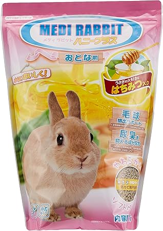 Amazon ニチドウ メディラビット アダルト ソフト ハニープラス うさぎ用 1キログラム X 1 ニチドウ フード 通販