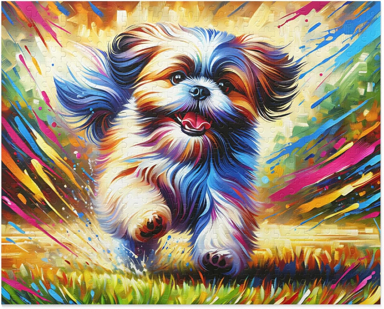 Shih Tzu Dog Jigsaw Puzzle | 1000 Pieces | Gifts for Shih Tzu Family, Kids, Pet Dog Lovers