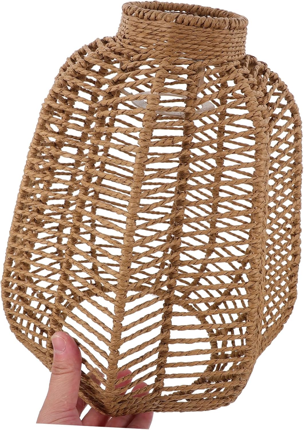 Artibetter Pendant Light Lampshades Rattan Lampshade Ceiling Light Rustic Decorative Lighting for Home