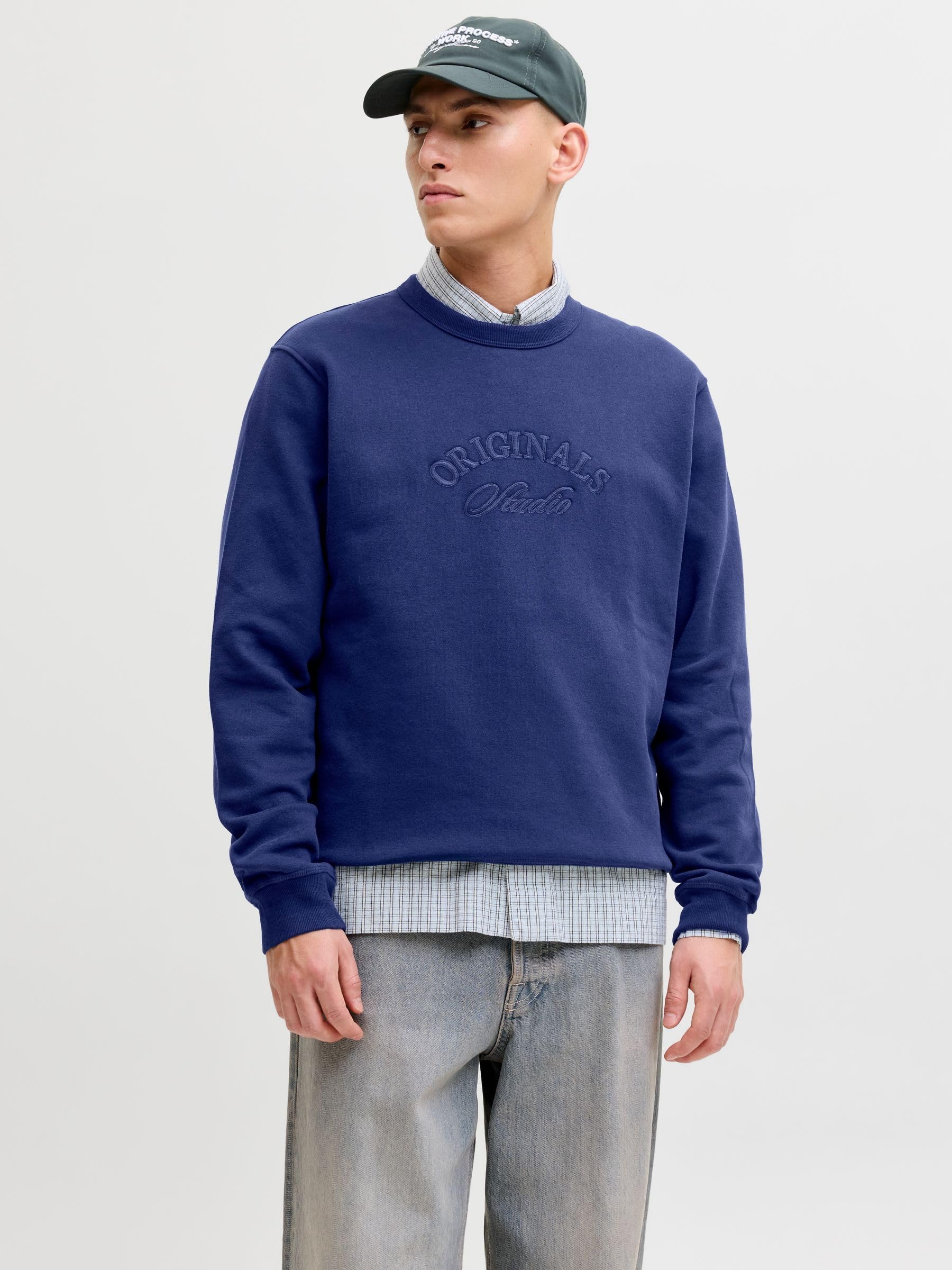 Jack & Jones Jorbleecker Branding Sweat Crew BF Jorbleecker Branding Sweat Crew BF Uomo (Pacco da 1)