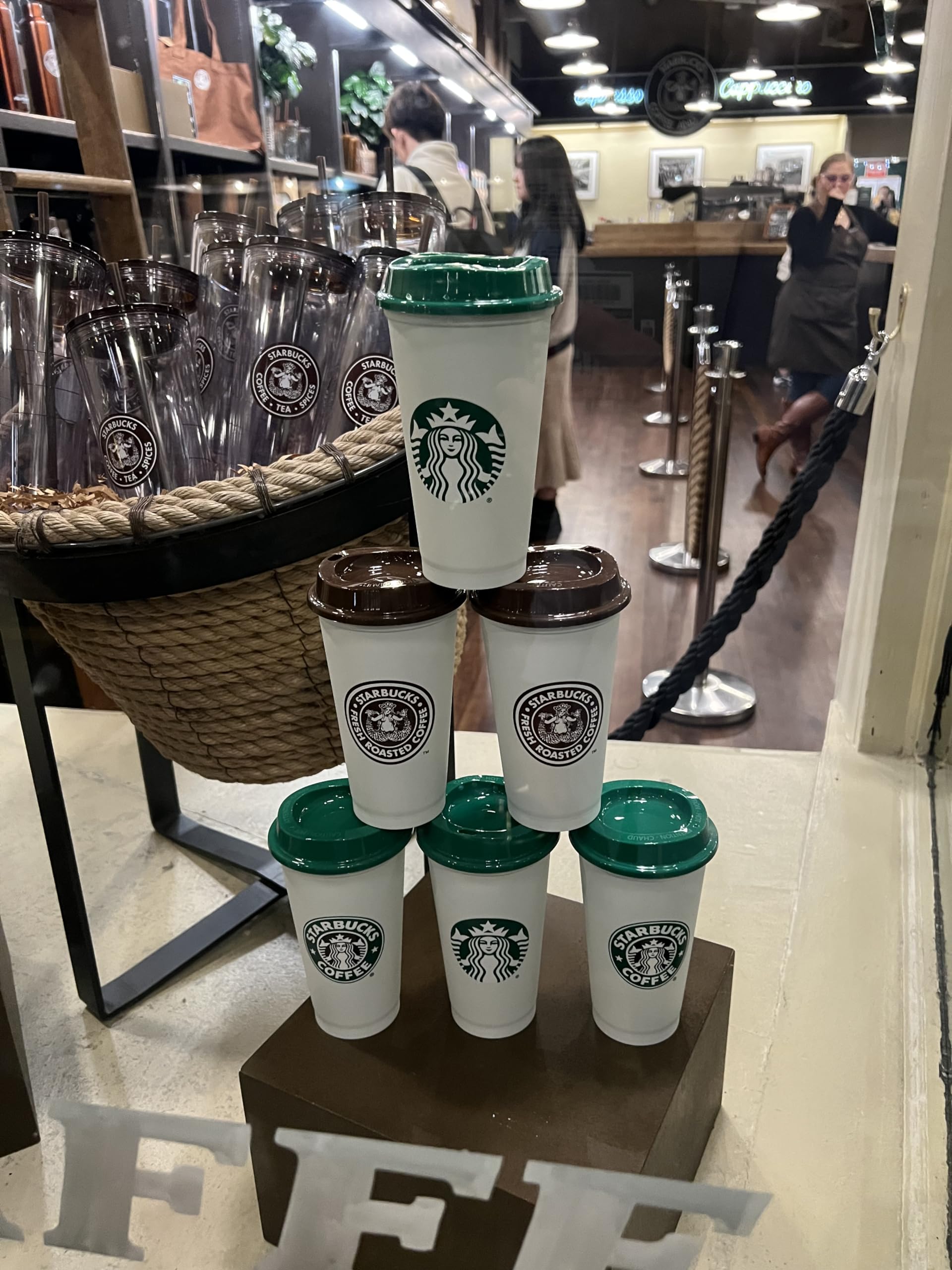 スターバックス　REUSABLE　HOT　CUPS Amazon.com | Starbucks Fall 2022 Reusable Plastic Hot Cups