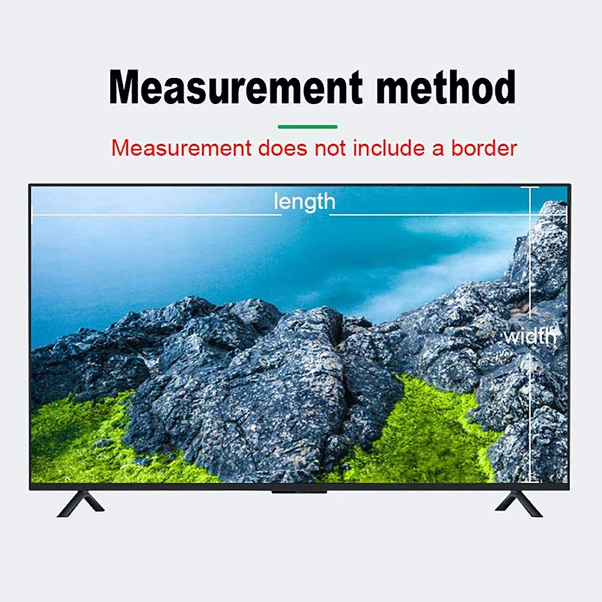 50 Pulgadas Protector de Pantalla de TV Anti UV, Luz Anti-Azul Mate Antideslumbrante Protección para los Ojos Película Ultra Transparente Aliviar la Fatiga Ocular para LCD, LED