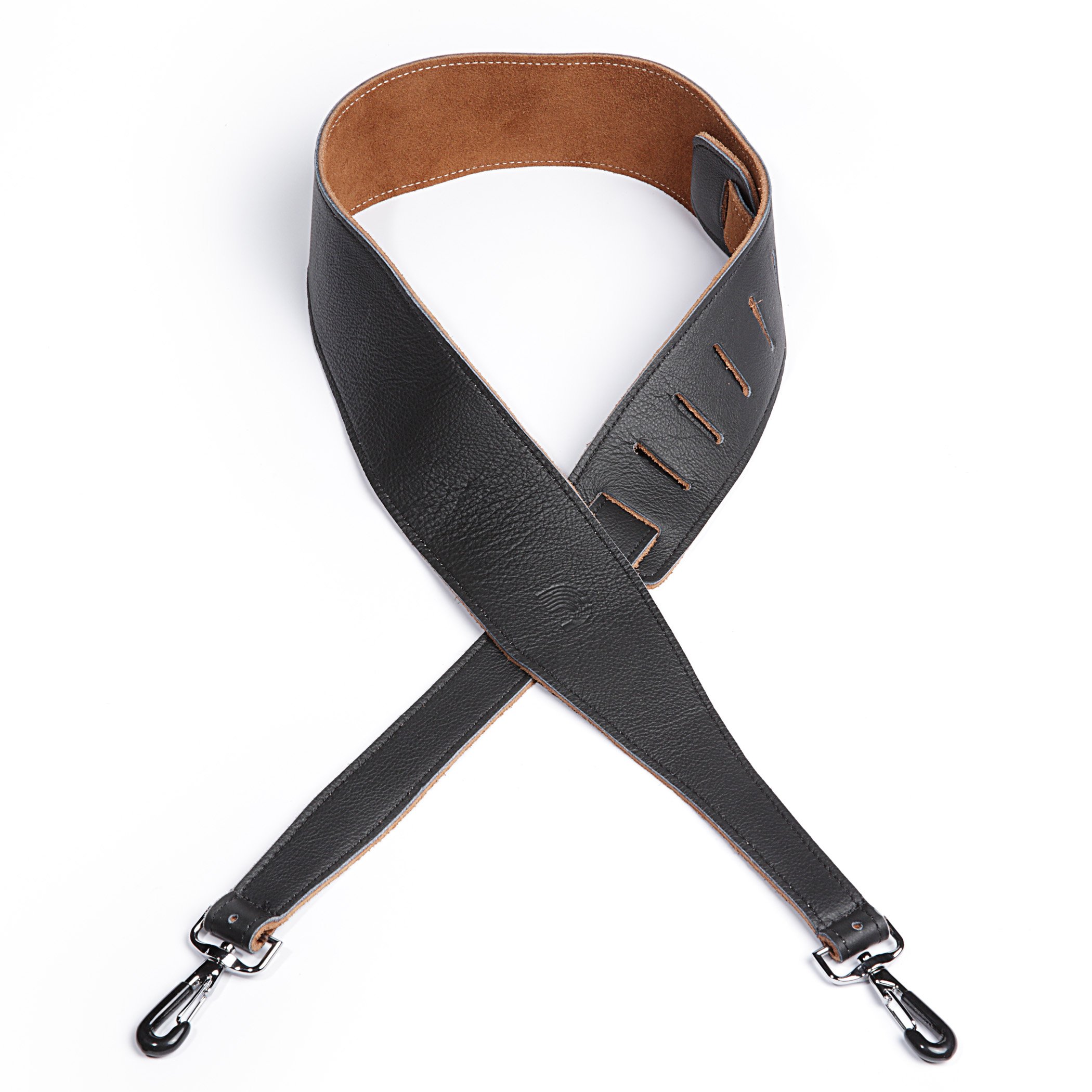 Planet Waves 2.5 inch Garment Leather Banjo Strap with Coated Metal Hook