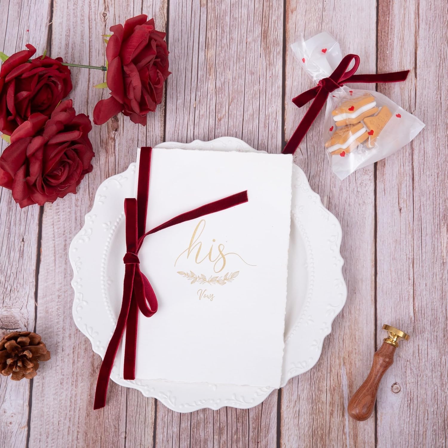 Vintage Burgundy Velvet Ribbon, 3/8 Inch X 25Yd 3/8"-25 Yard 240-Burgundy