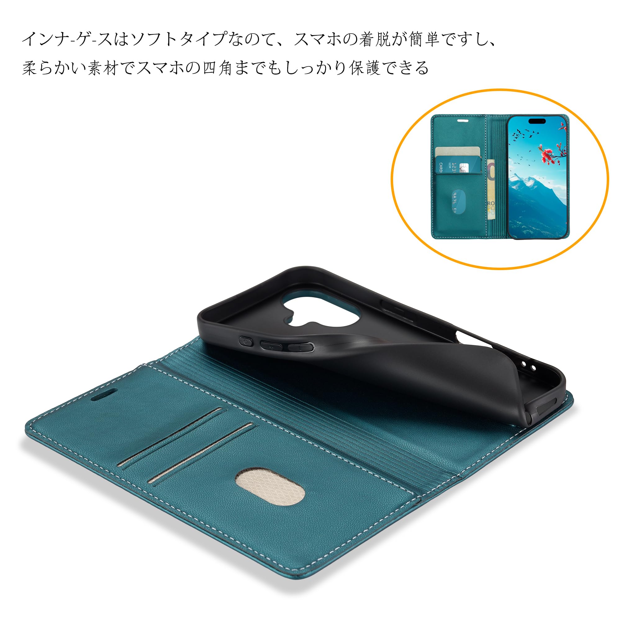 Amazon.co.jp: Arrows We F-51B/FCG01 手帳型 スマホケース 真珠光沢