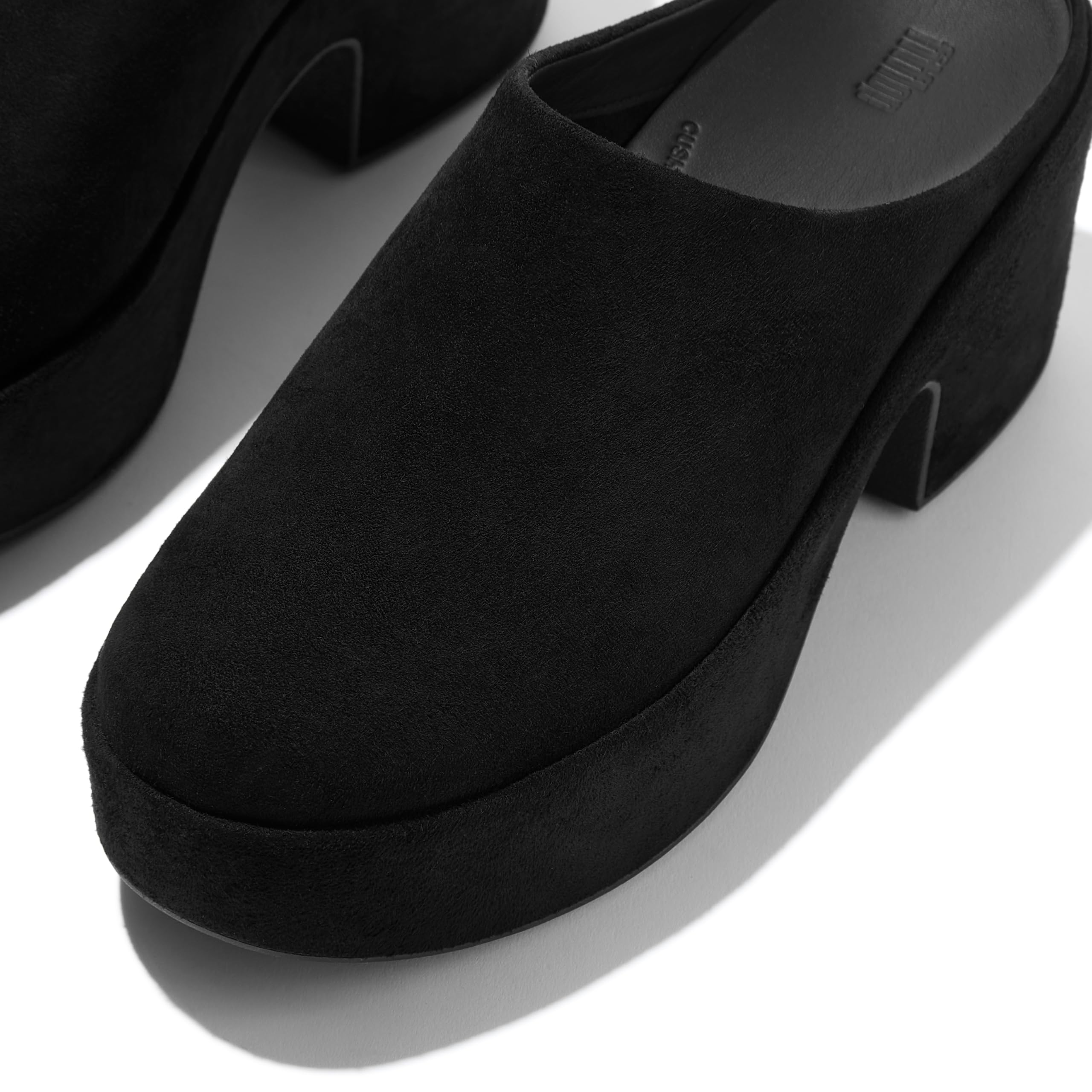 Fitflop Platfforms Full-Suede Heeled Mules, Ciabatte Donna