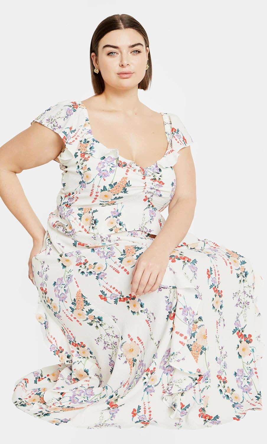 City Chic Fee Print Playsuit - Image 5