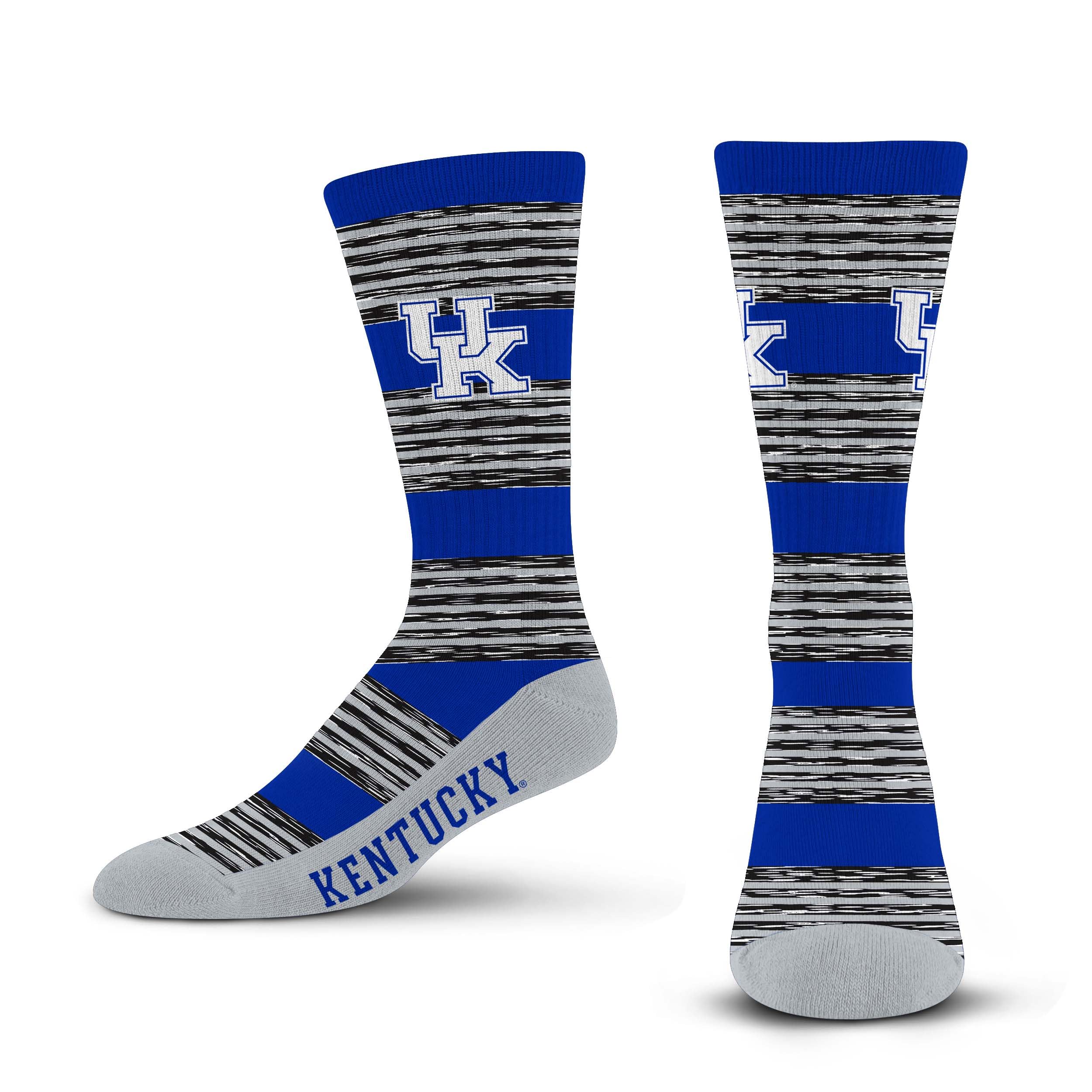 For Bare Feet Men's RMC Multi Stripe Crew Sock NCAA