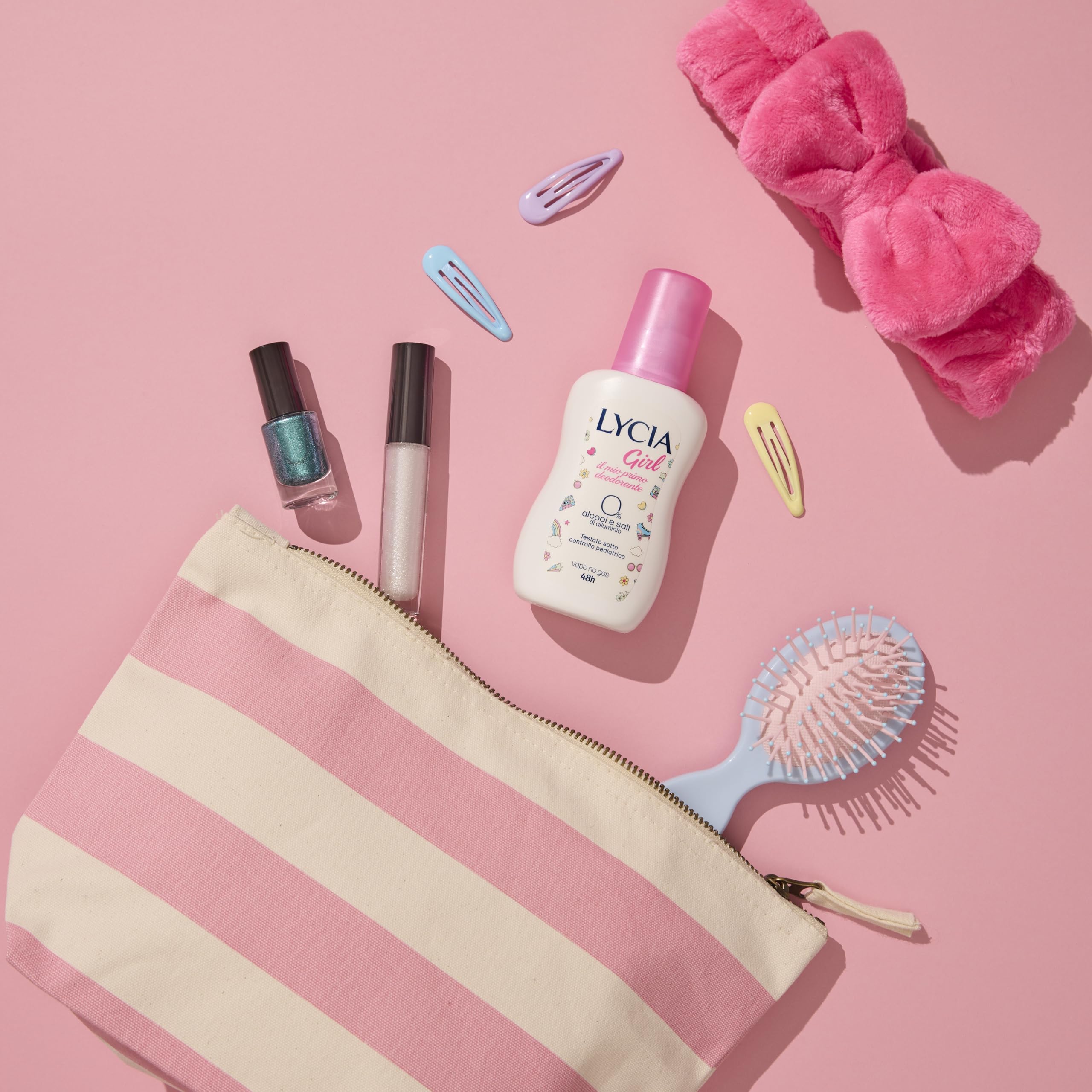 Lycia - Dezodorant Vapo Girl, dezodorant dla dziewczynek i dziewcząt, testowany dermatologicznie pod kontrolą pediatryczną, 75 ml