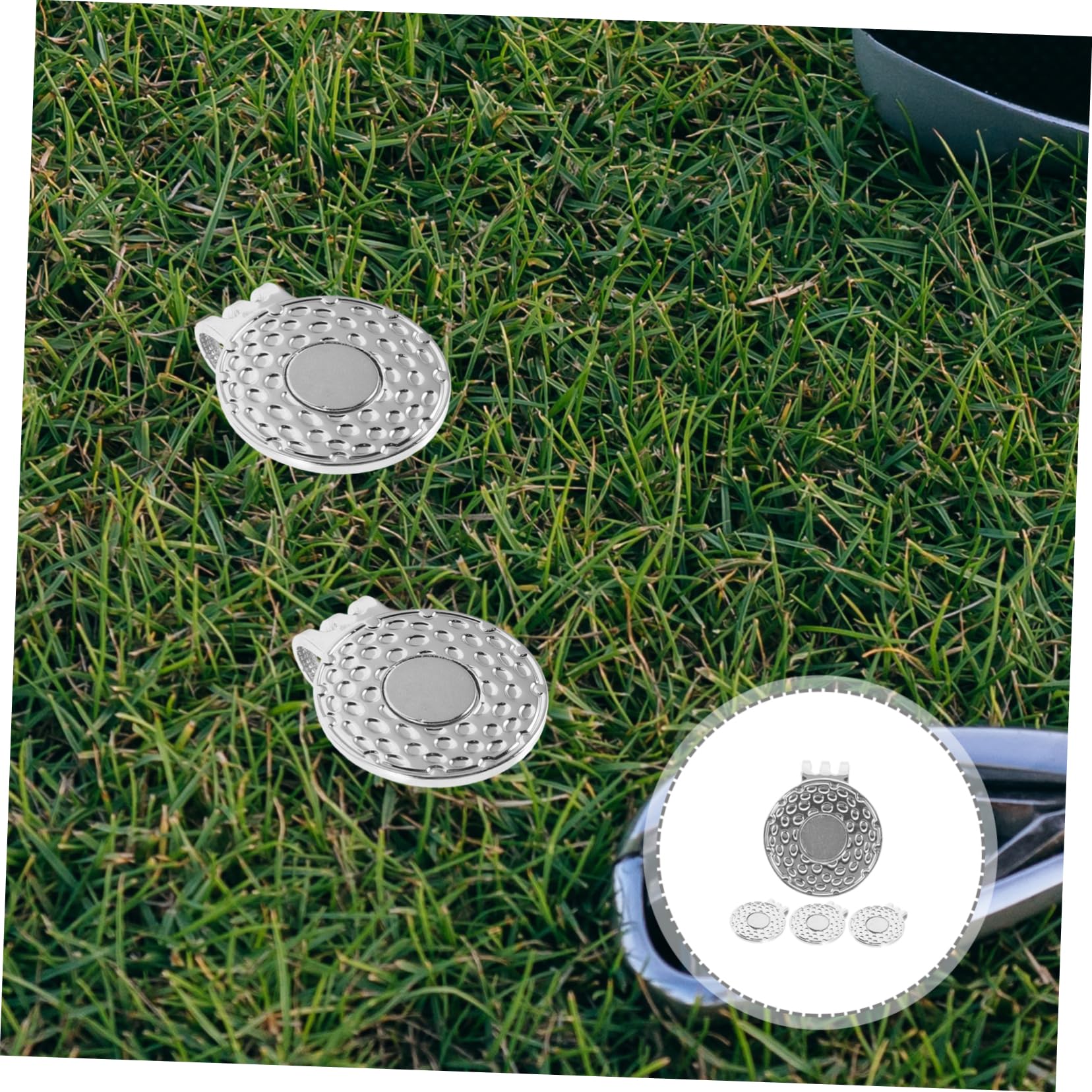 TOYANDONA Golf Marker Hutclip Metall Robuster Golfschläger Ballmarker Für Hüte Golfzubehör Zur Markierung Von Golfbällen Golfliebhaber Und Training