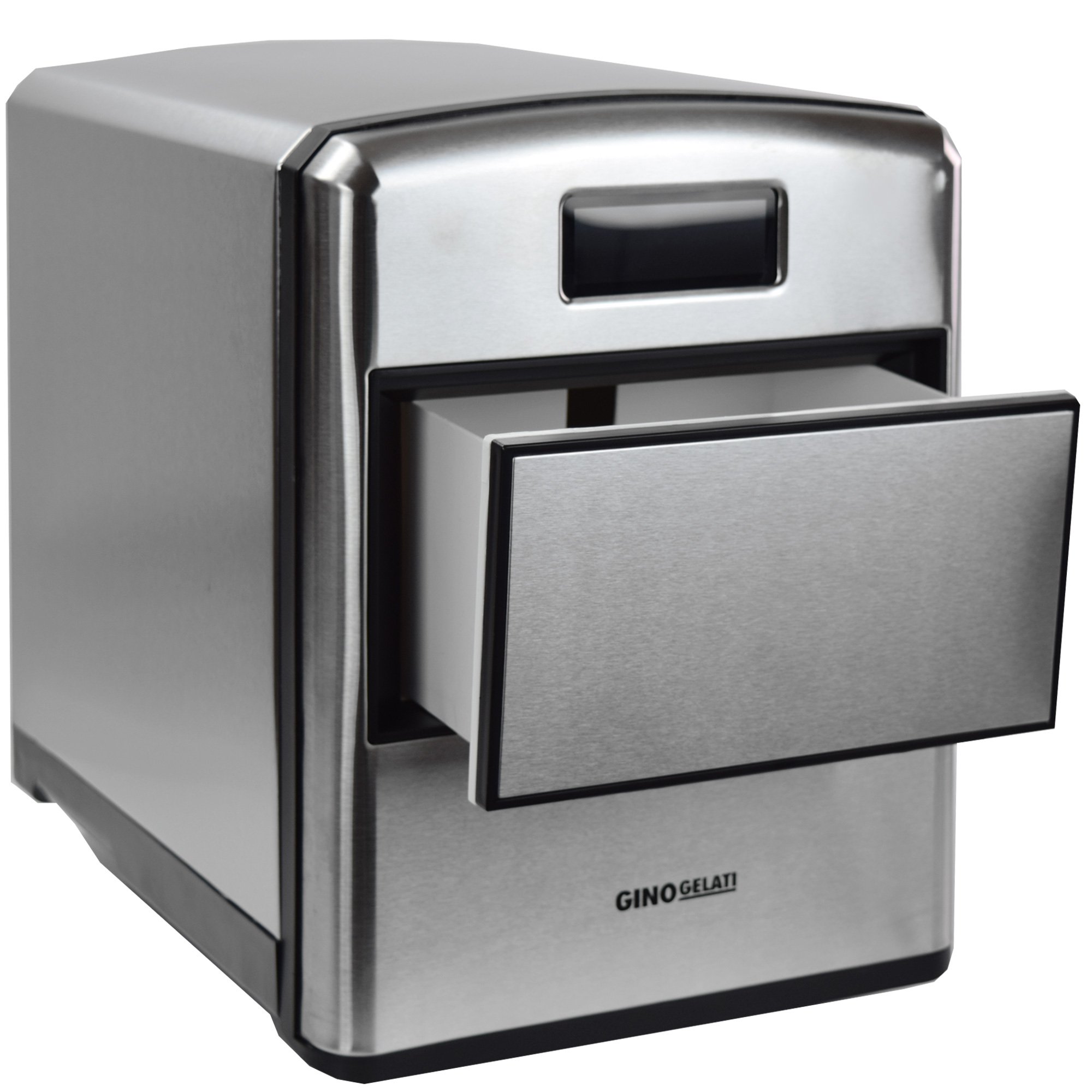 Gino Gelati GG-175W de Luxe Digitaler Edelstahl Eiswürfelbereiter Eiswürfelmaschine Icemaker
