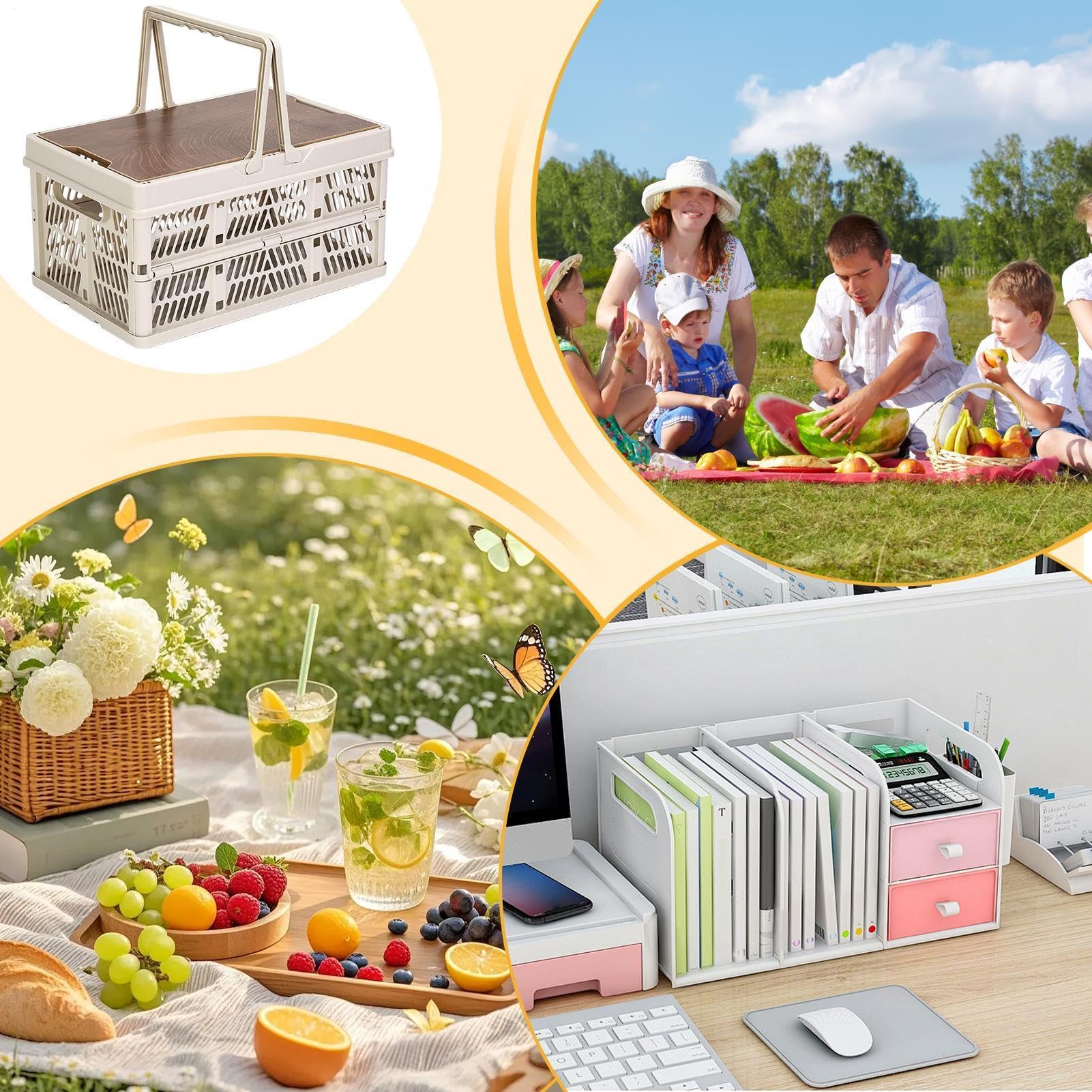 Contenedores De Almacenamiento Para Camping Contenedores Plegables Con Asas