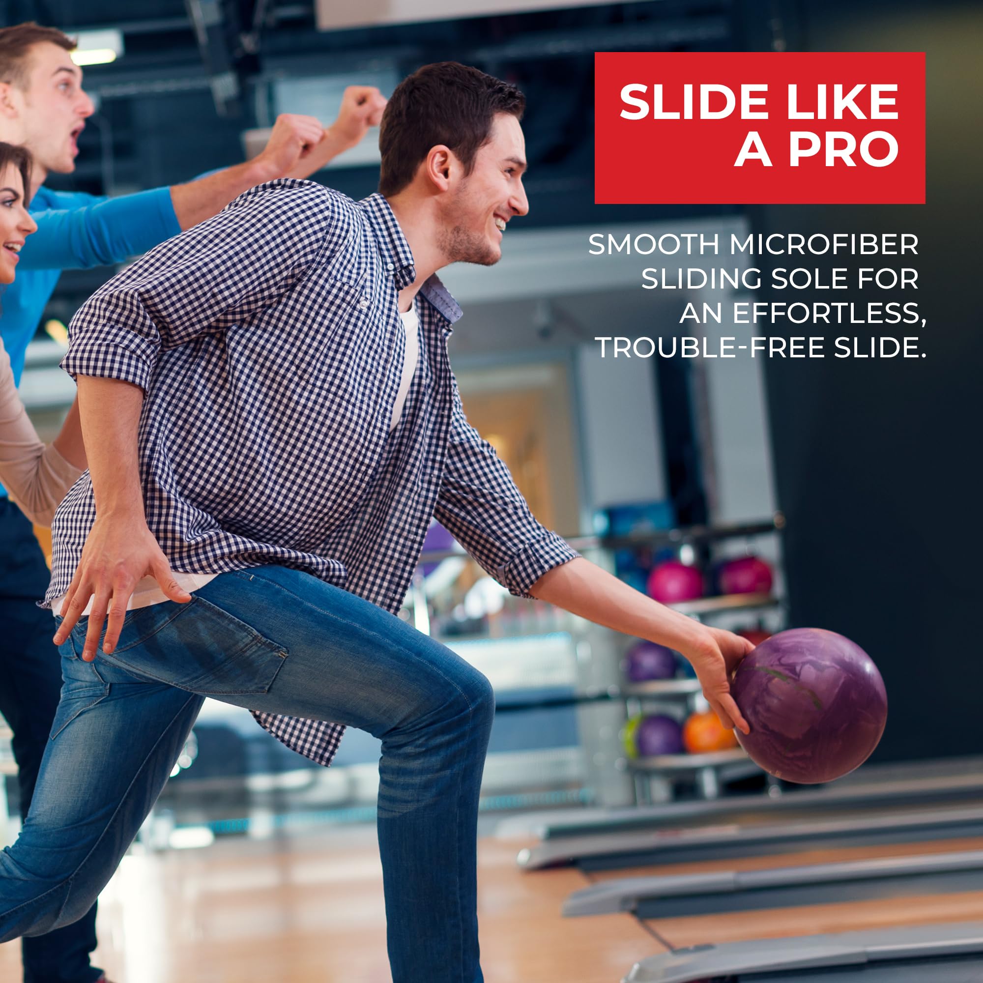 BSI Unisex Kaizen Dial Shoe - Lightweight Bowling Shoes with Enhanced Comfort & Support, Teal/Red/Purple, Size 3.5/5