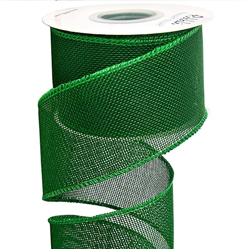 Miniatura 5 de Ribbli Cinta de arpillera azul marino, 2-12 pulgadas x 10 yardas continuas, cinta de borde con alambre para lazo grande, corona, decoración de