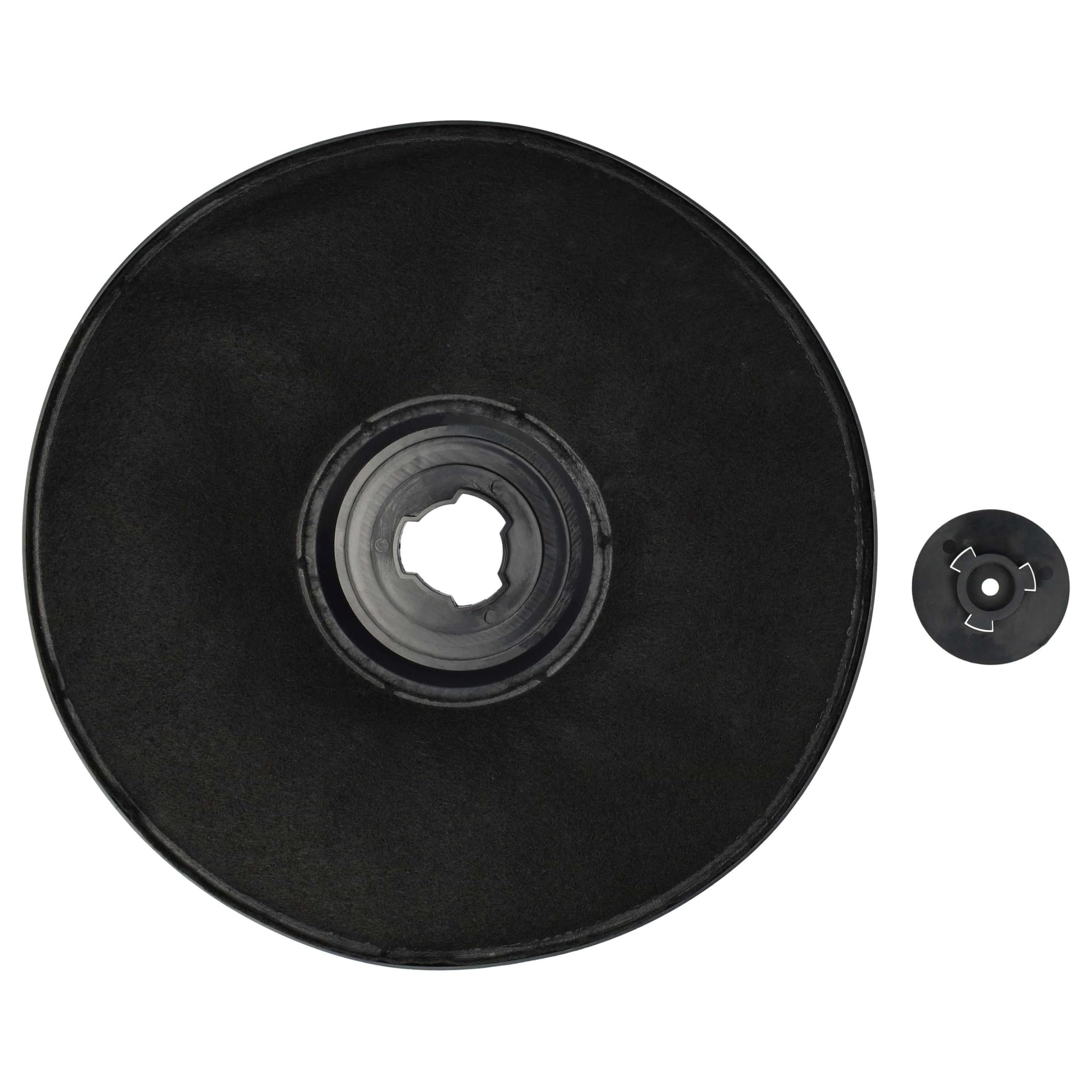 vhbw 4x Filtro a carboni attivi sostituisce Whirlpool/Bauknecht Typ E233, 484000008636 per cappe aspiranti - 2,3 cm