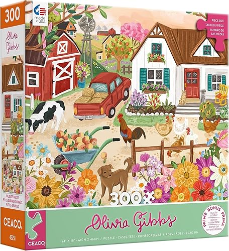Ceaco - Olivia Gibbs - Farm Life - Rompecabezas de 300 piezas