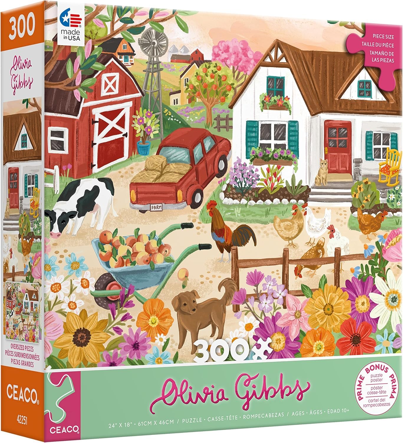 Amazon.com: Ceaco - Olivia Gibbs - Farm Life - 300 Piece Jigsaw
