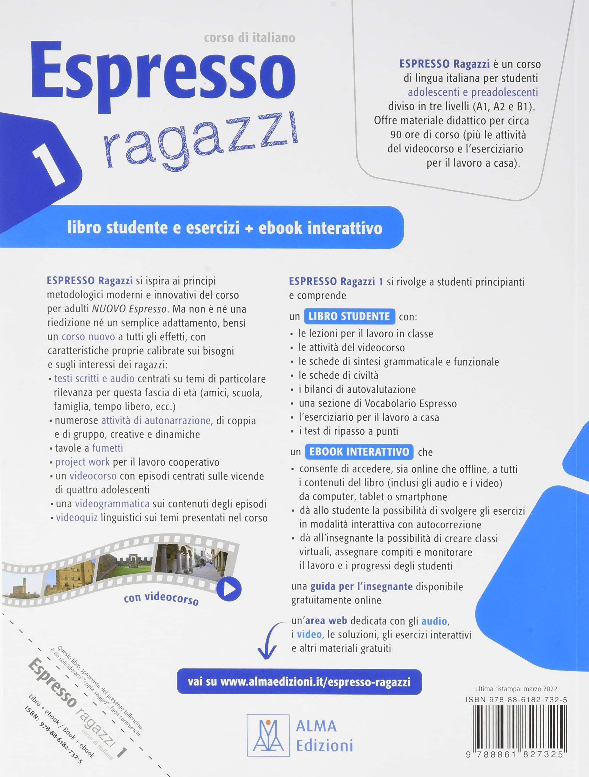 ESPRESSO RAGAZZI 1 (LIBRO + EBOOK INTERATTIVO): Libro studente + ebook interattivo 1: Vol. 1 (ALMA)