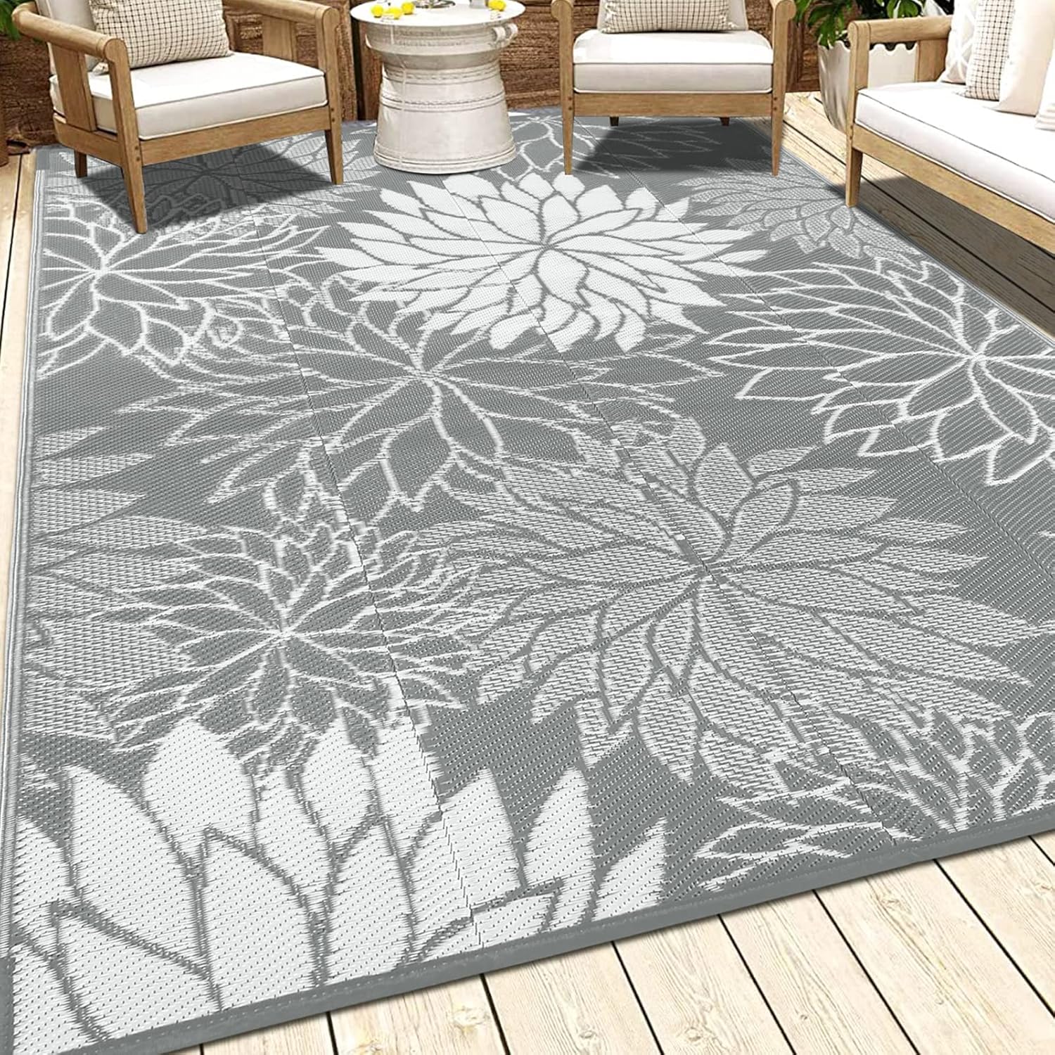 HEBE Outdoor Rug for Patios 5'x7' Clearance Waterproof