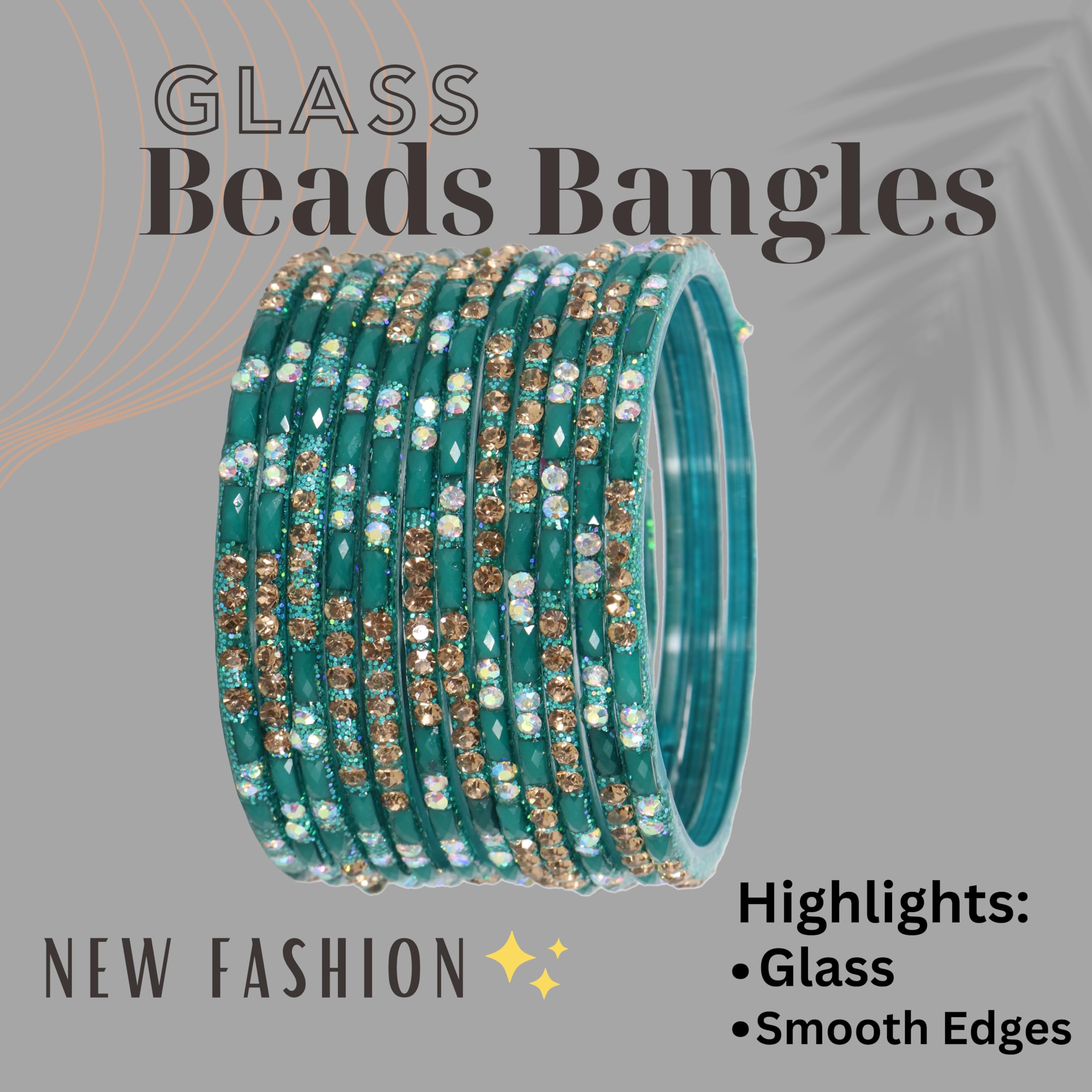 Indian Fashionable Bangles Set Stylish Glass Bangles LV_KS5--2.6