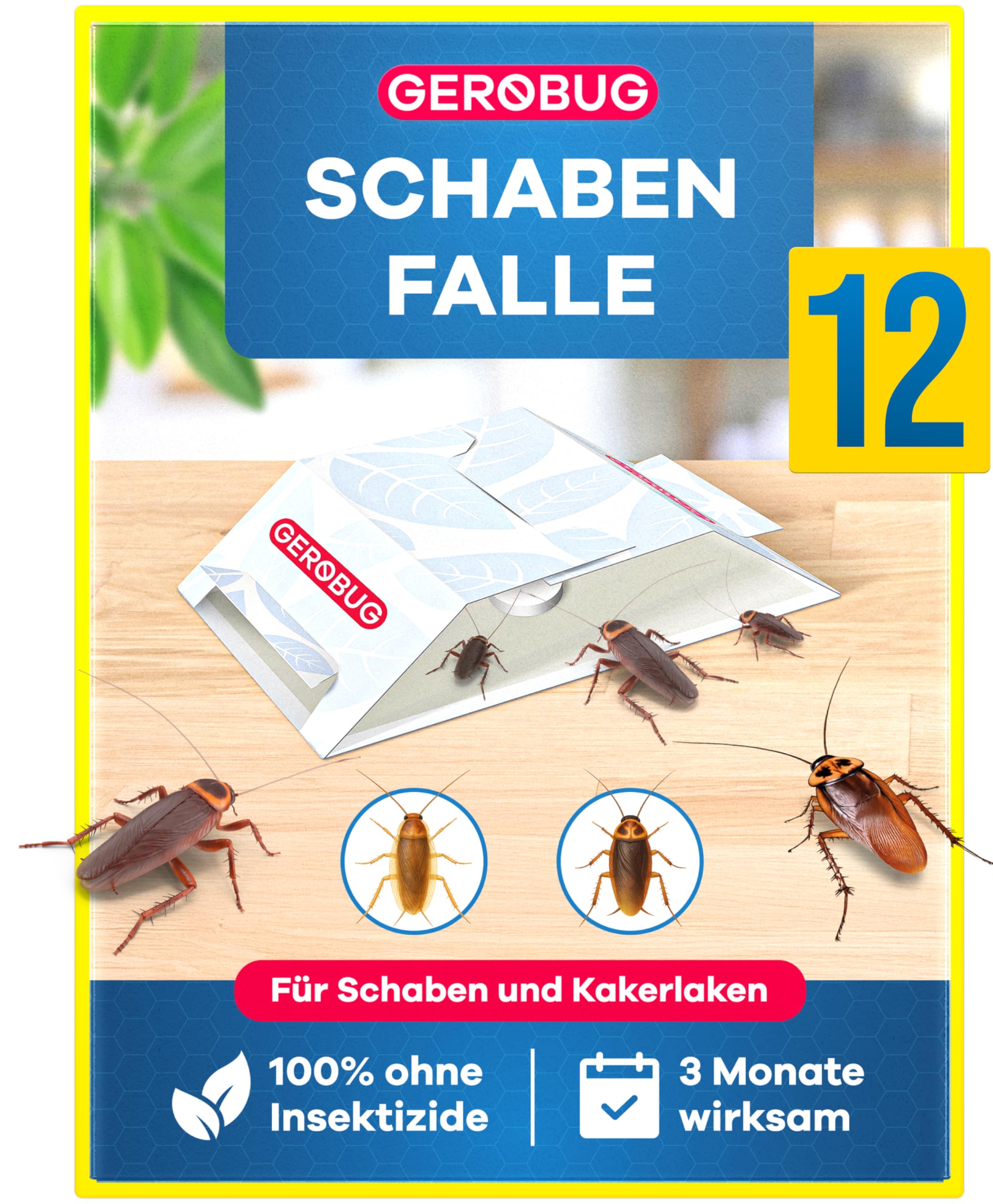 Gerobug Schabenfalle 12 STK. mit Kder - Befallsermittlung