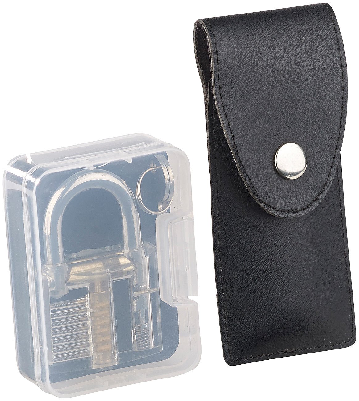 AGT Dietrich Türöffner: Profi-Lockpicking-Set mit 19 Werkzeugen und 4 Übungsschlössern (Dietrich Werkzeug, Türöffner, Experimentierkasten)