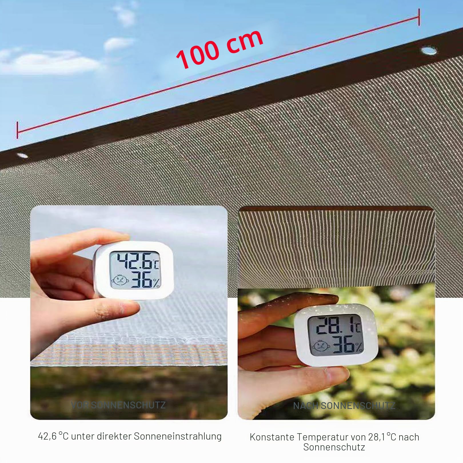 5x8m Schattierungsnetz Mit ösen Alu-Folie Sonnenschutznetz