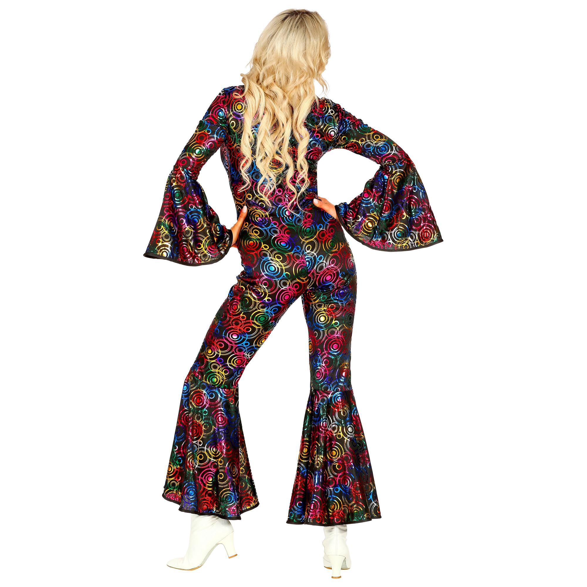 W WIDMANN MILANO Party Fashion, 70s Disco Style Jumpsuit for Women Ballerinas, Show, Celebrity, Rock Star, Pop Star, Carnival - Image 4