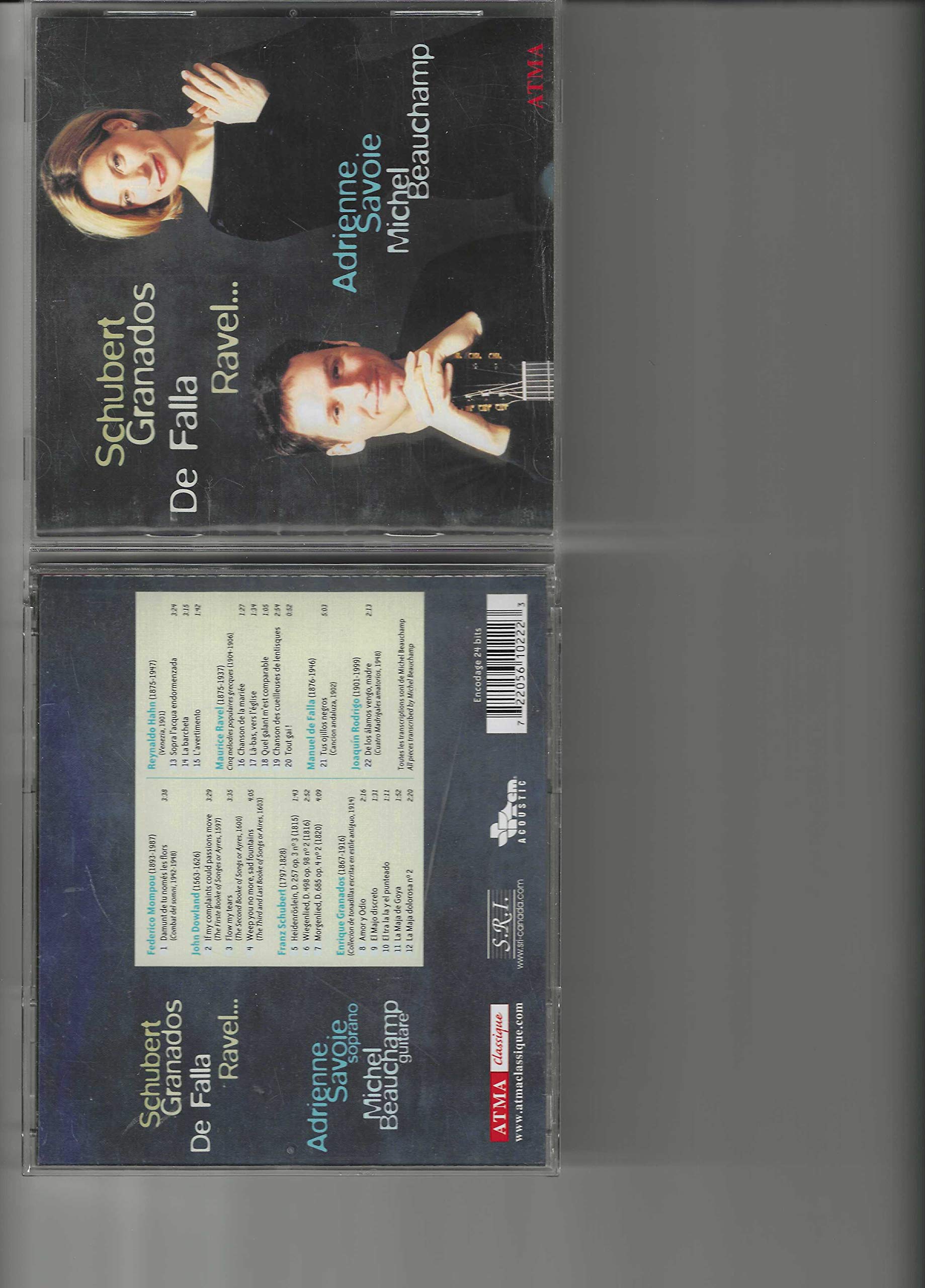 Schubert; Granados; Falla; Rav [Audio CD] Beauchamp; Savoie