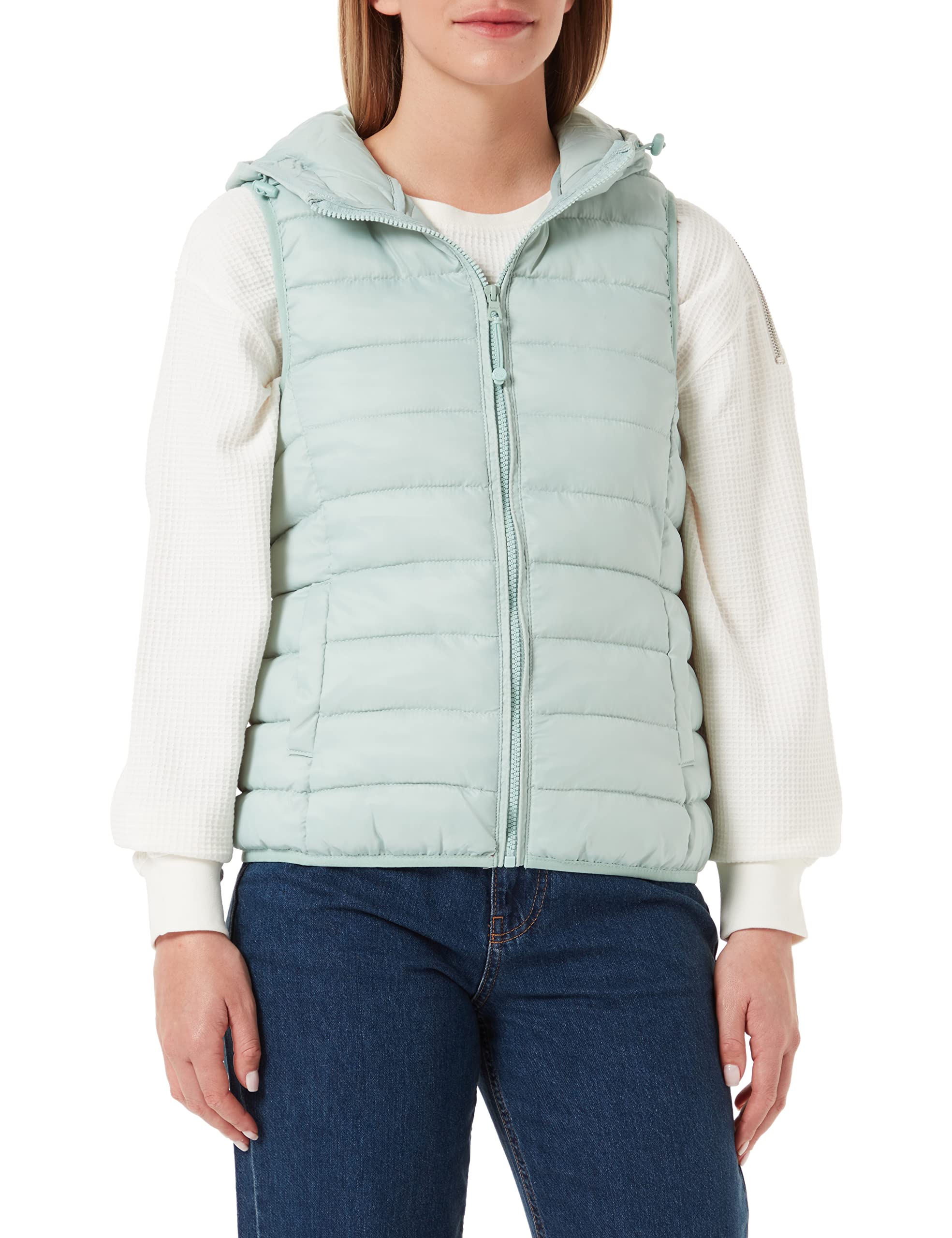 ONLY Damen Onlnewtahoe Hood Waistcoat OTW Noos Jacket, Harbor Gray, L EU