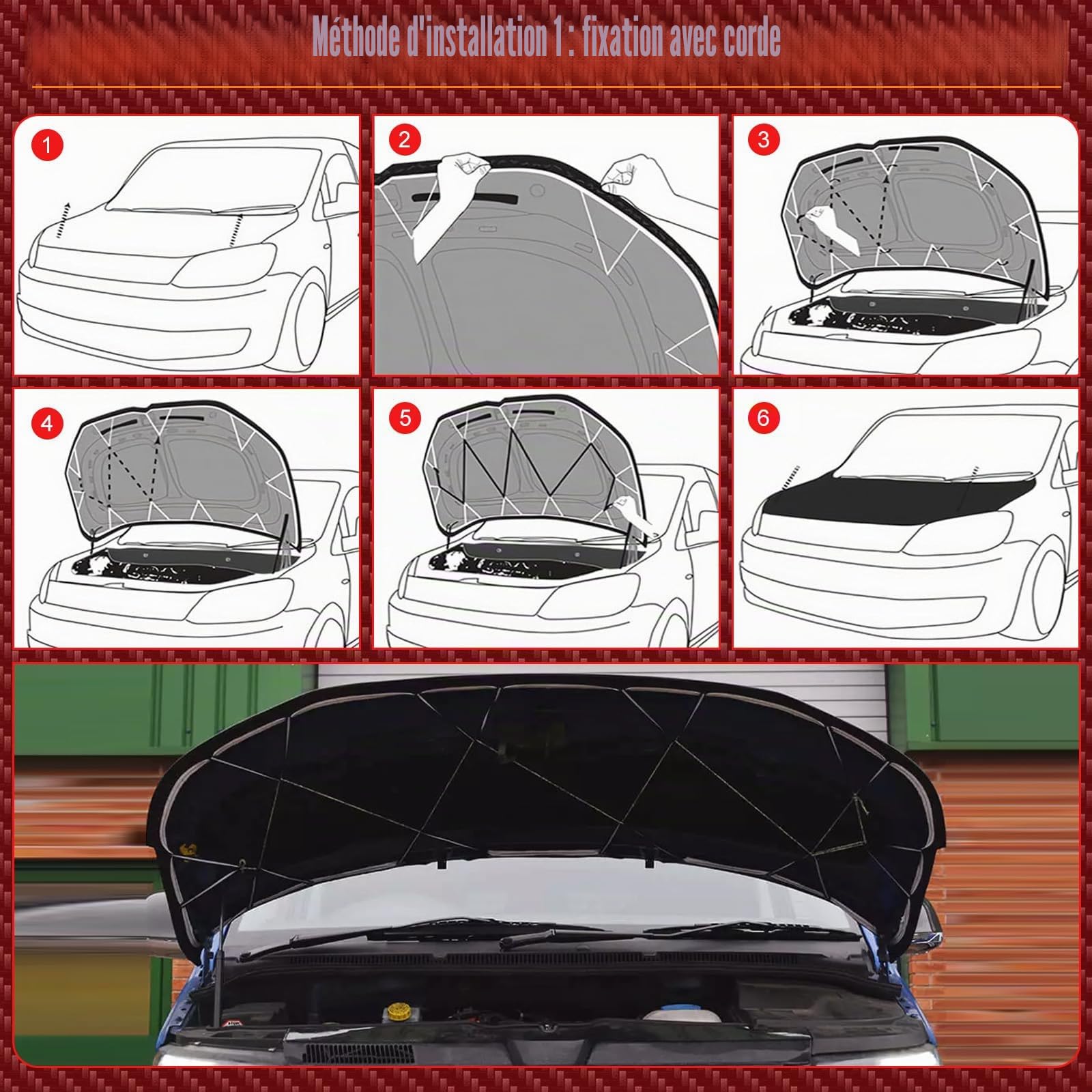 Auto Bonnet Bra remplacement pour VW T5.1 2010-2015, protection contre les éclats de pierre noire, Tuning Bonnet Bra Couvre toute la capuche