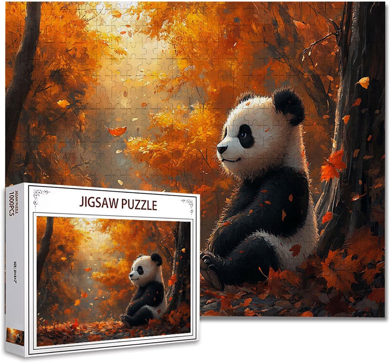 Puzzle 1000 sztuk dorośli zwierzę puzzle drewniane klasyczne niemożliwe edukacyjne układanka ćwiczenie pamiętnik i intuicja wielkanocny prezent, z plakatem w zestawie kompaktowe pudełko może do