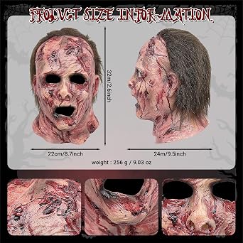 Scary Mask Horror Bloody Zombie Killer Full Head Mask