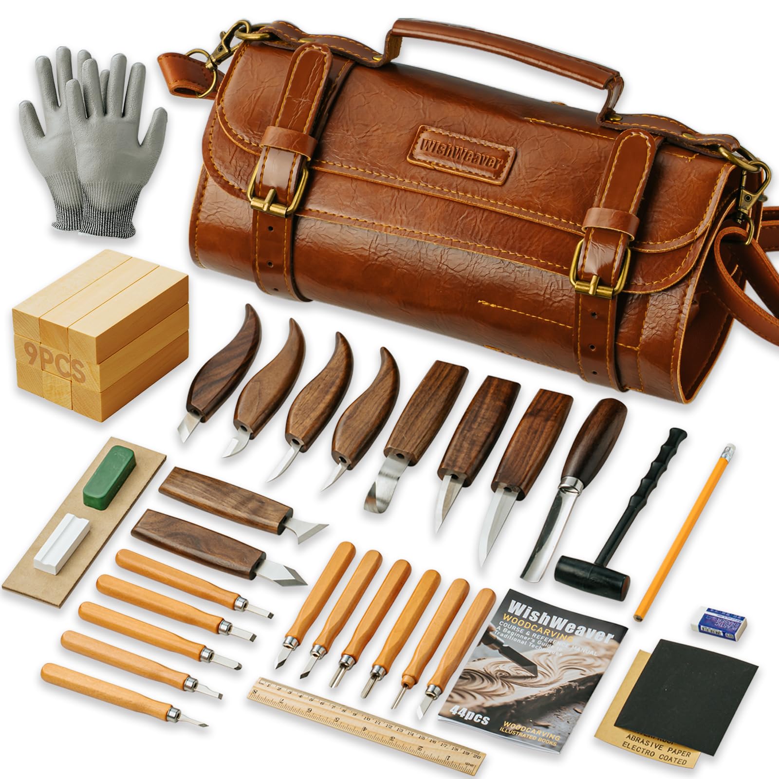Amazon.com: Wood Carving Kit, 44Pcs Wood Carving Tools Set with