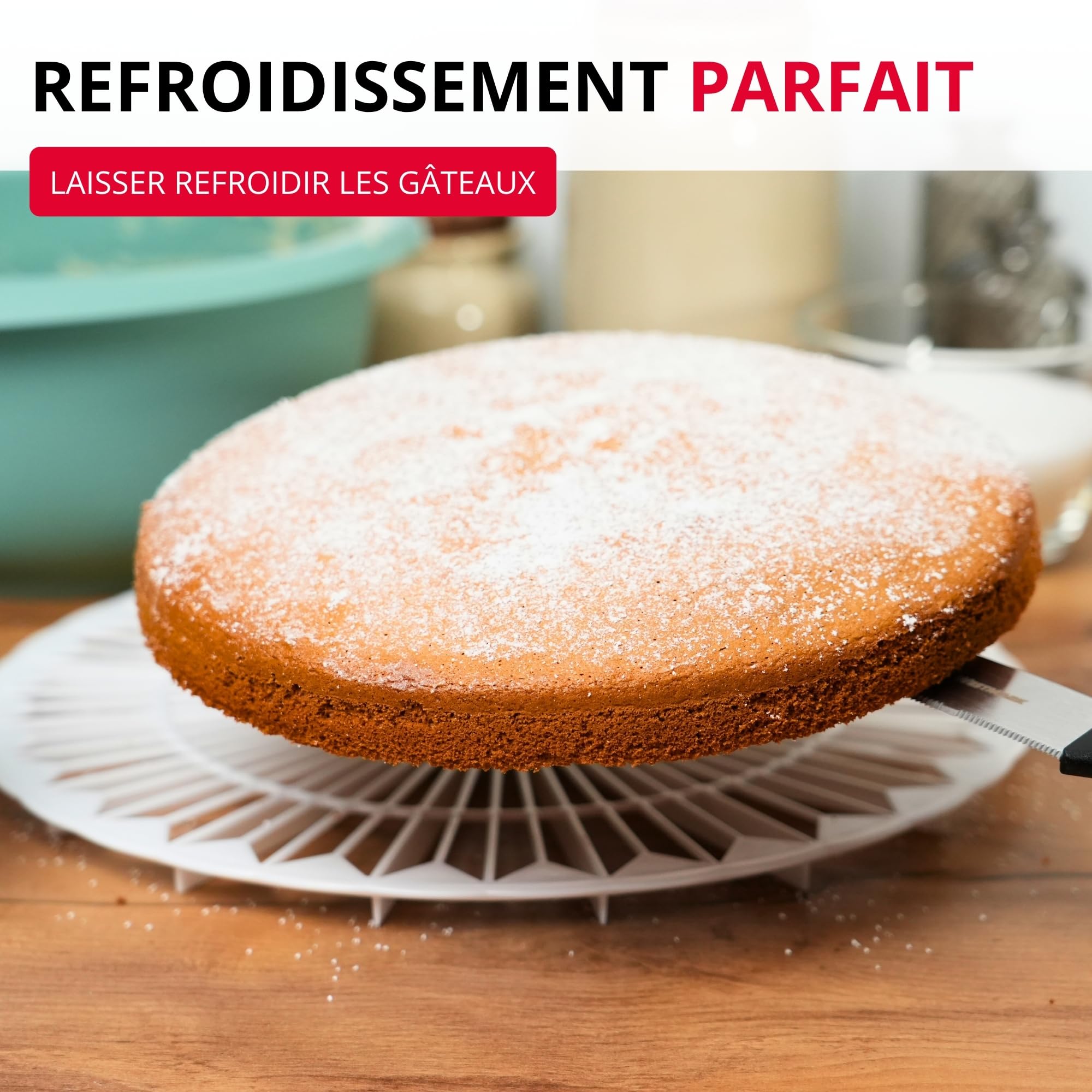 Westmark Refroidisseur et Diviseur à Gâteau 32 cm Plastique Blanc