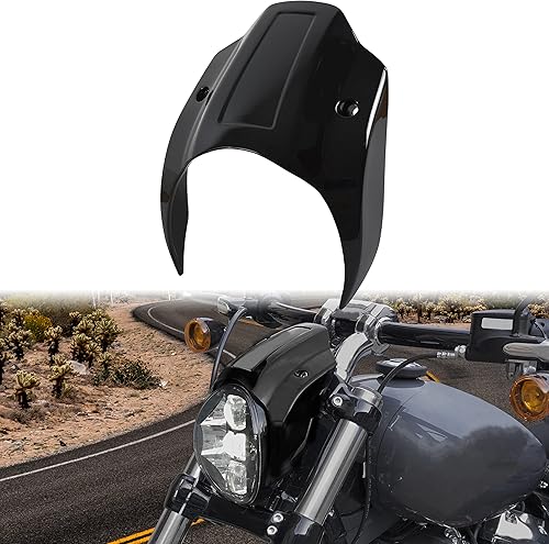 Cubierta de carenado de faro negro brillante de aluminio para Harley Breakout, kit de cubierta de carenado de aluminio para Harley Davidson Softail