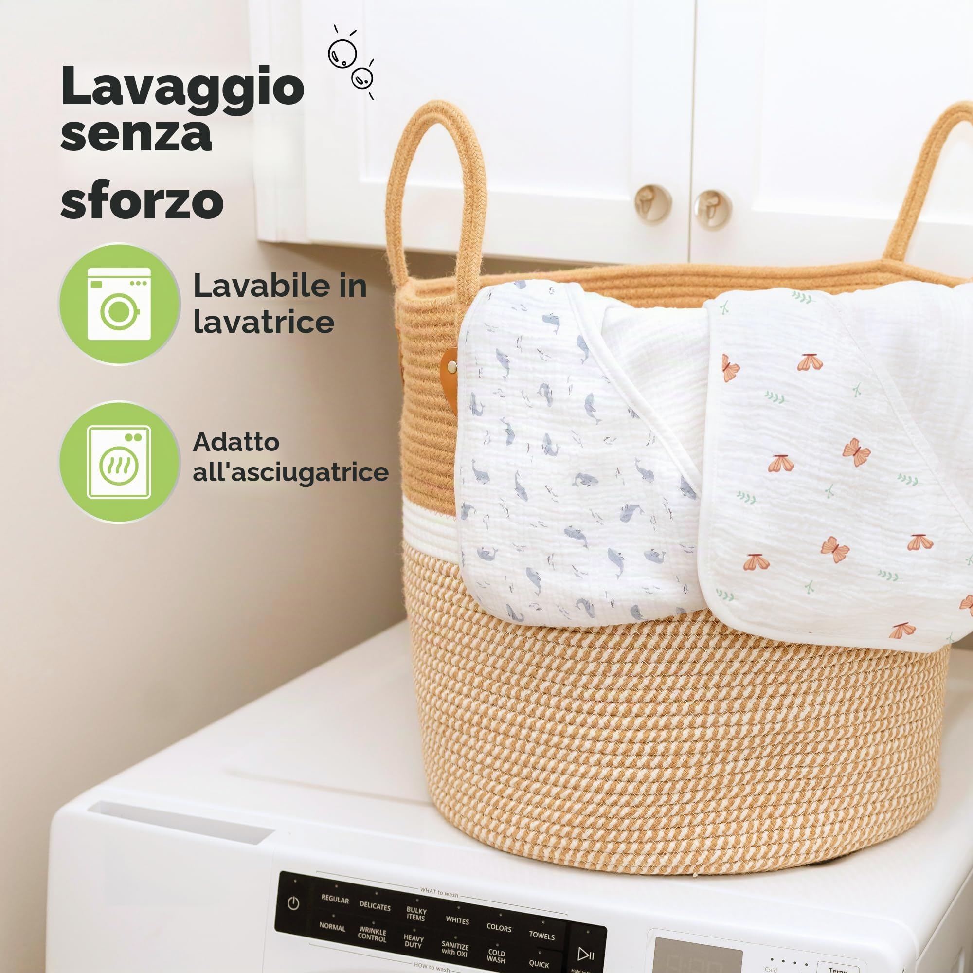 KeaBabies asciugamano in mussola con cappuccio per bambine e bambini - asciugamano con cappuccio in 100% cotone biologico per neonati e bambini, morbido e assorbente con cappuccio (Monarch)
