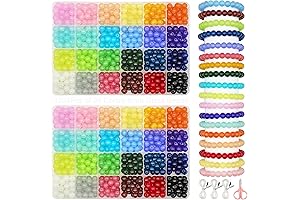 8mm Glass Beads for Jewelry Making in 24 Colors