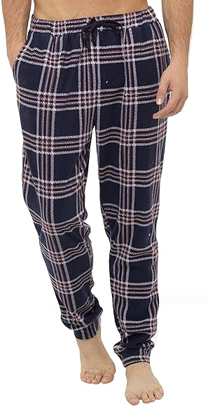 cuffed fleece pyjama bottoms