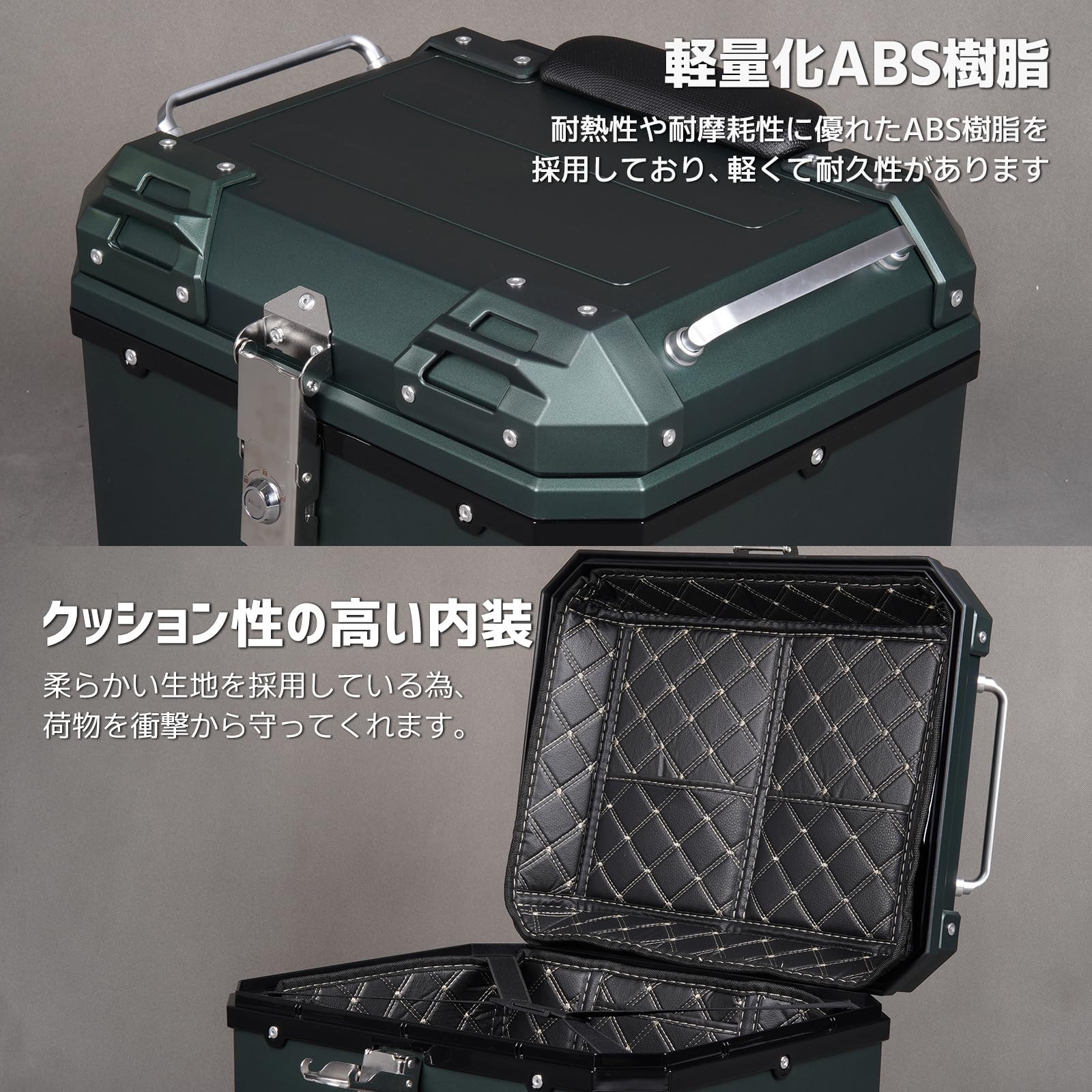 ジョルノ様　バスタ付属品 Amazon | CODEM バイク リアボックス 45L ジョルノ トップケース 大