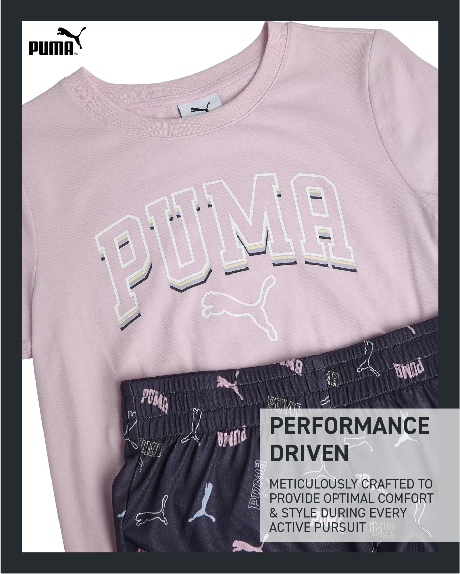 PUMA G Shortset Ss 2pc Conjunto corto Niñas (Pack de 2)