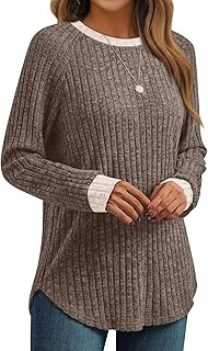 AUTOMET Womens Long Sleeve Shirts Fall Fashion Tops 2026 Blouses Dressy Sweaters Tunic Winter