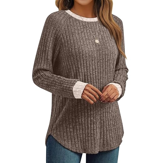 AUTOMET Womens Long Sleeve Shirts Fall Fashion Tops Blouses Dressy Sweaters Tunic Winter Clothes Casual Outfits