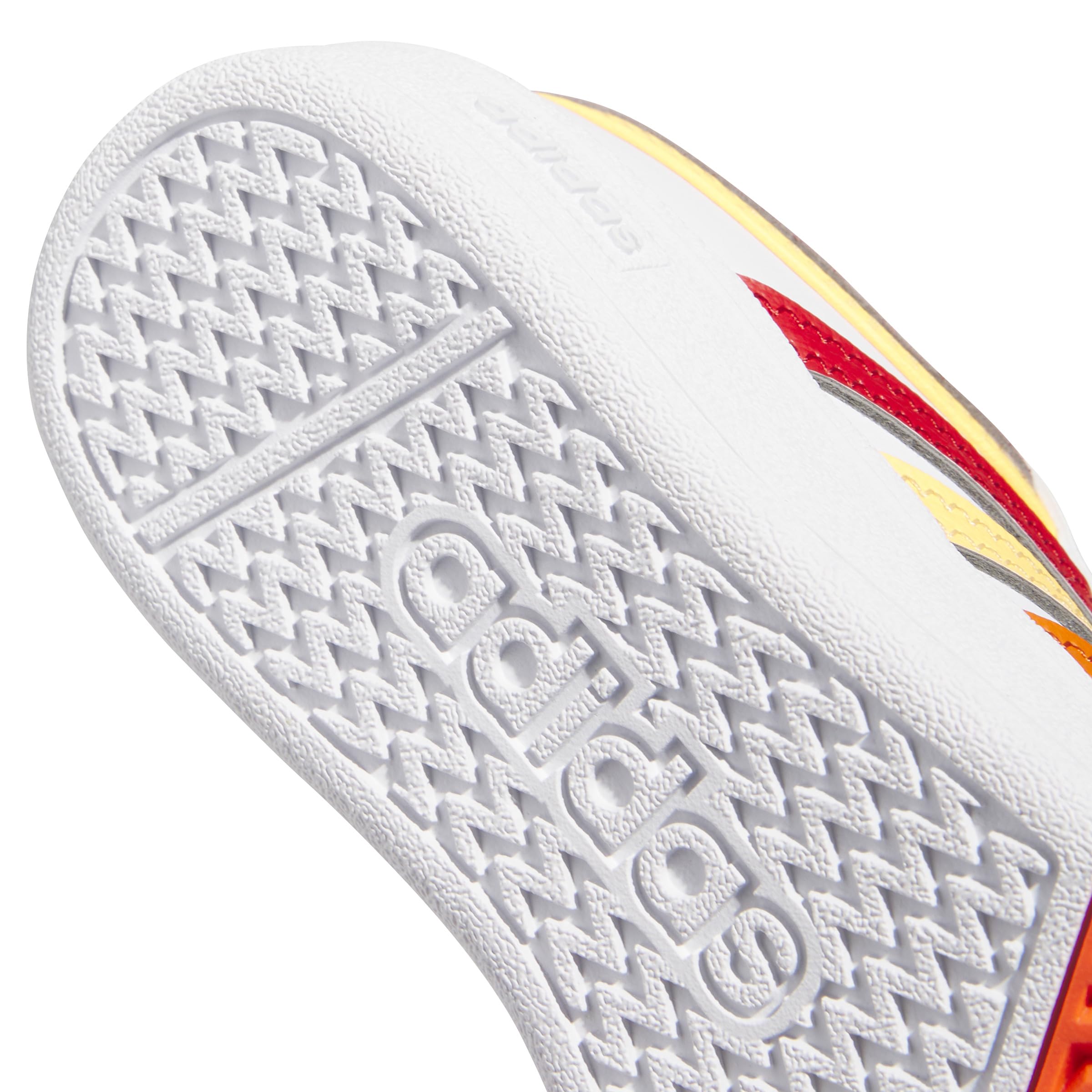 adidas Mixte Enfant Hoops 4.0 Shoes, FTWR White/Better Scarlet/Flash Orange, 34 EU