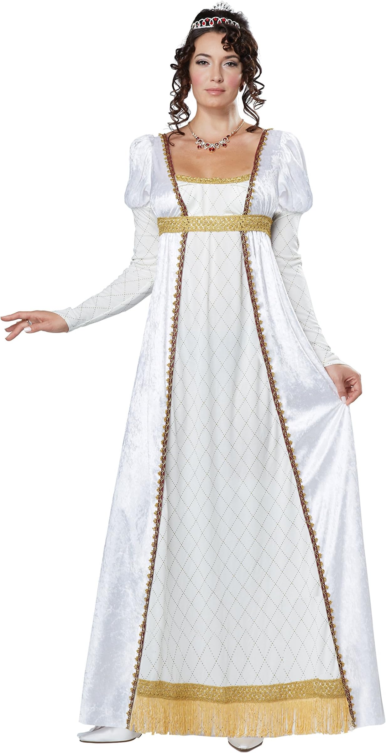 California Costumes Women's Josephine French Empress Costume, White/Gold, X-Small