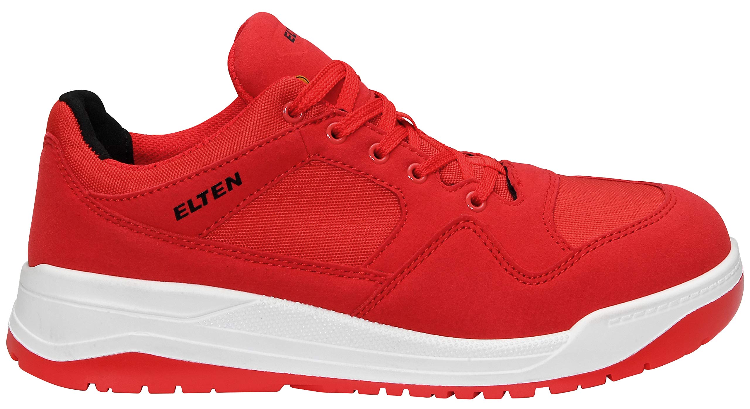 ELTEN Maverick red Low ESD S3S | Sicherheitsschuhe für Damen & Herren, Stahlkappe, leicht, atmungsaktiv, Gr. 40