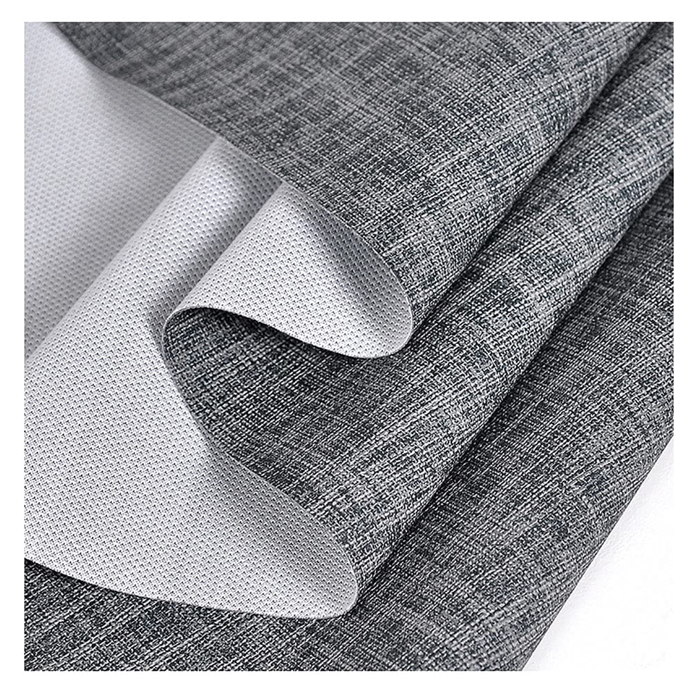 Simili cuir d'ameublement gris 1.38x3m pour canapé et siège auto