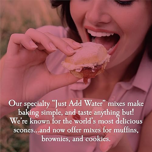 Miniatura 6 de Mezcla de bollos ingleses con frambuesa de Sticky Fingers Bakeries  Fácil de hacer bollos ingleses recién horneados, hace 12 bollos (1 unidad)