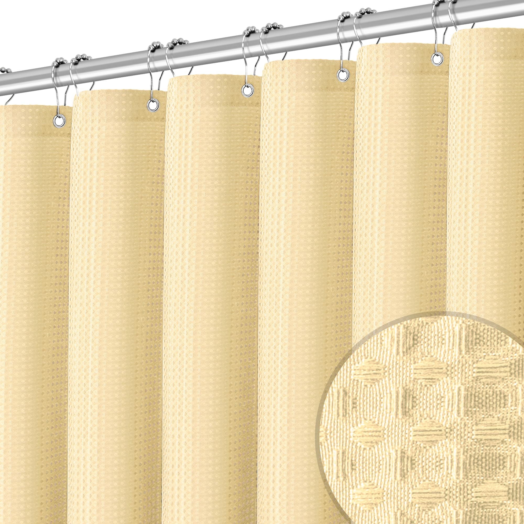 96 Shower Curtain Linen Shower Curtain – Simple Linen Bathroom Panel